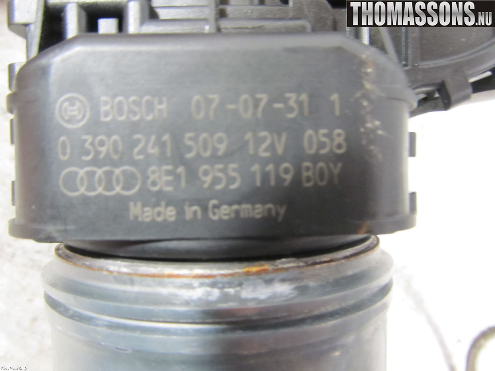 Audi A4/S4 05-07 Torkarmotor Vindruta