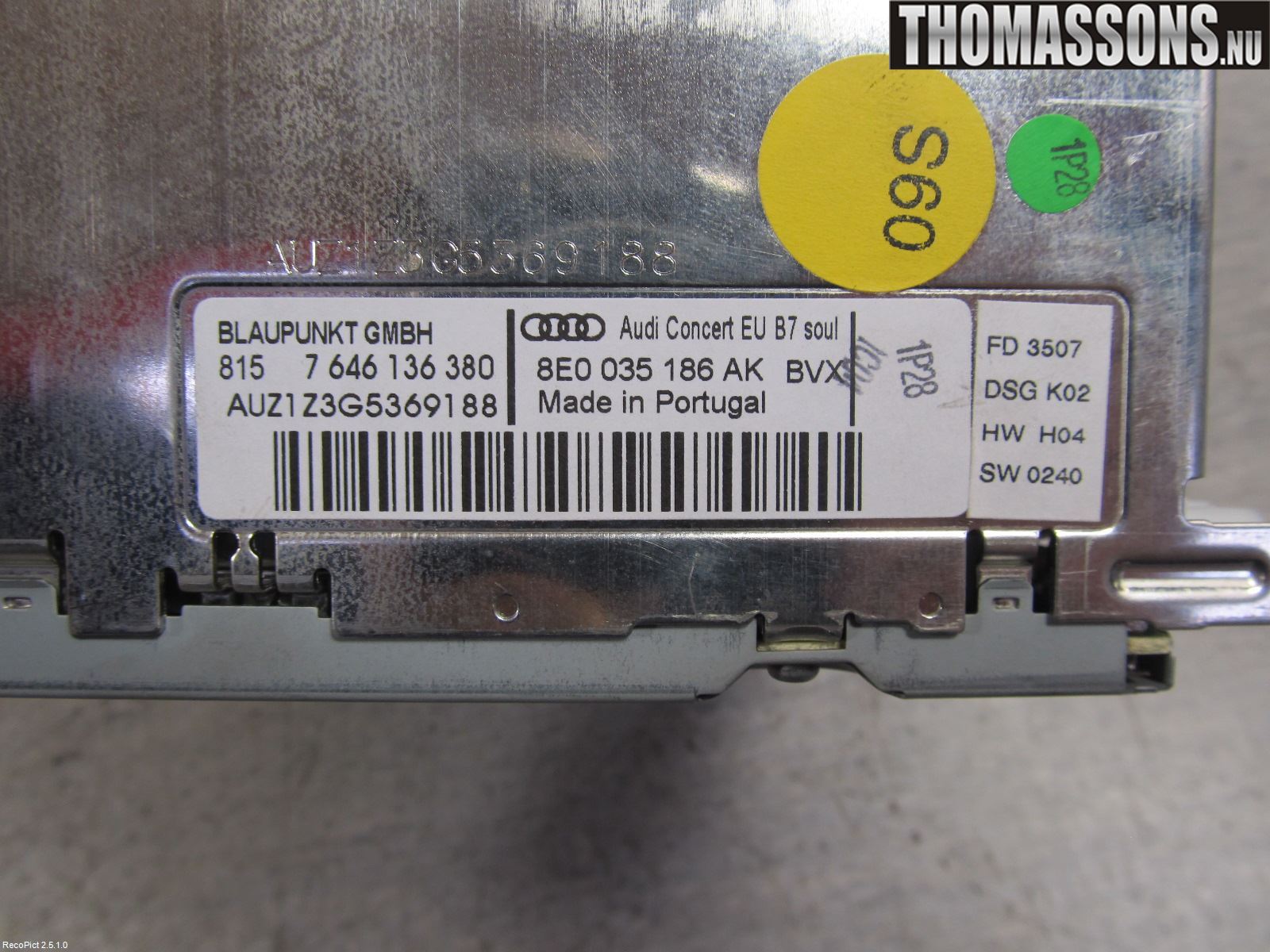 Audi A4/S4 05-07 Cd Radio - Multimediapanel