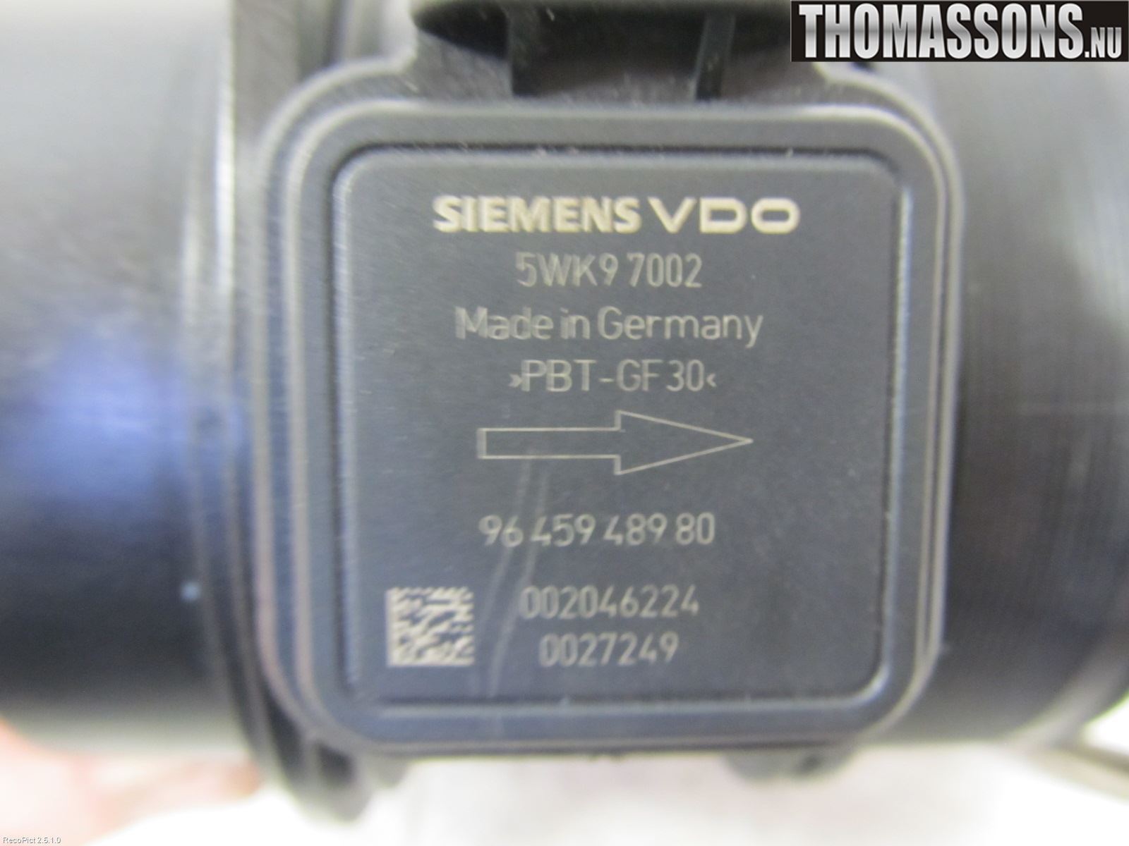 Volvo V50 04-07 Injluftmassamätare