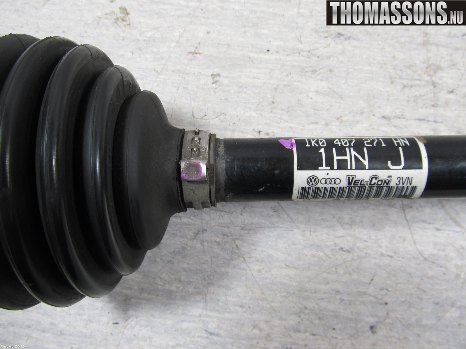 Volkswagen VW GOLF VI 09-13 Drivaxel Fram Vänster
