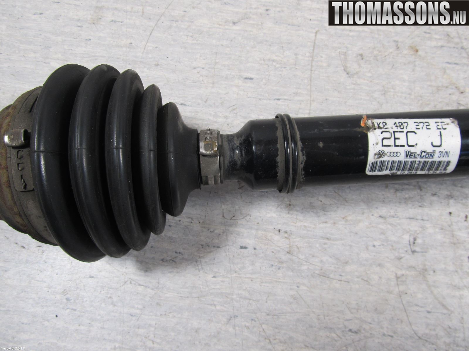 Volkswagen VW GOLF VI 09-13 Drivaxel Fram Höger