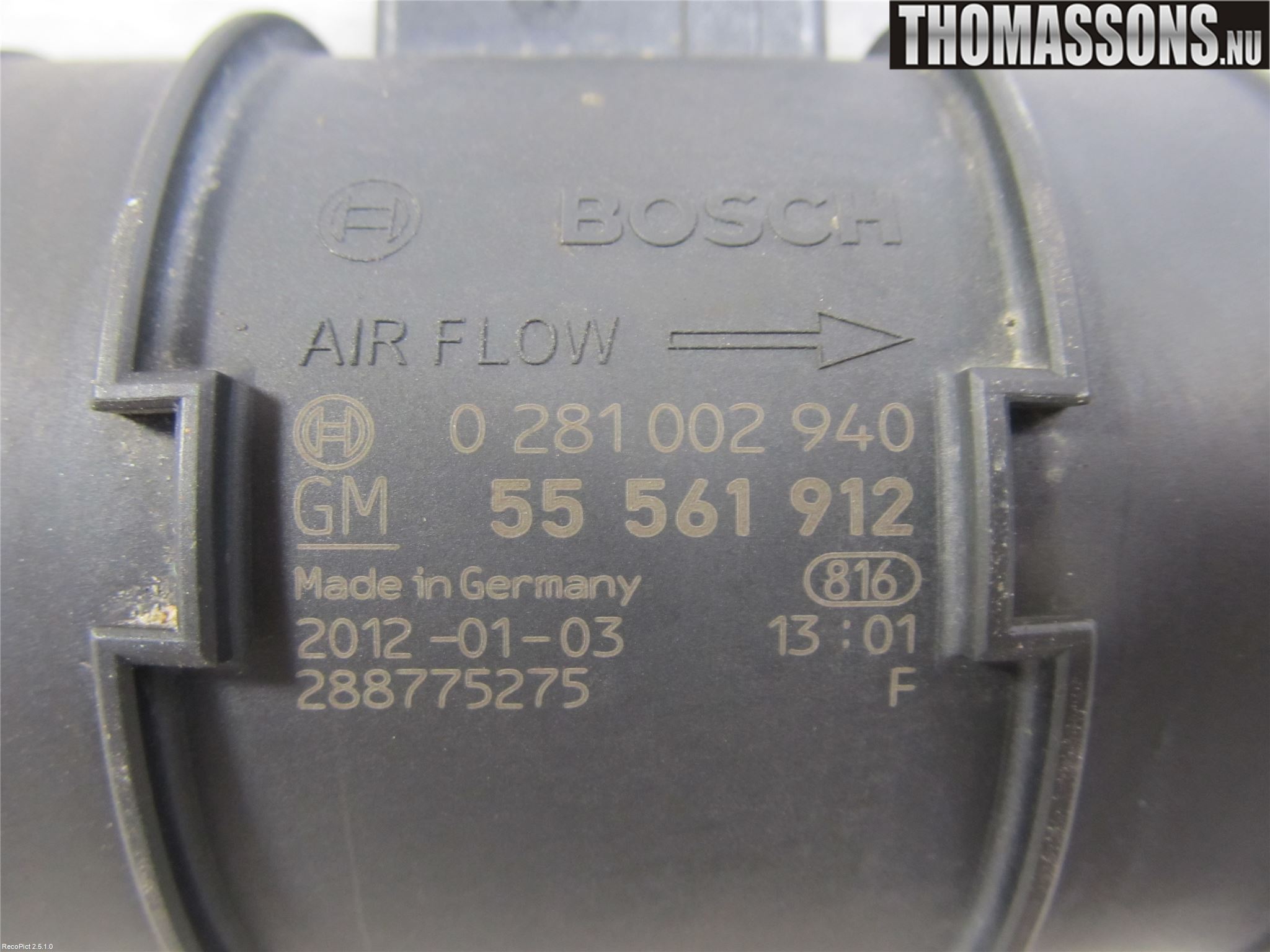 Opel CORSA D 07-14 Injluftmassamätare