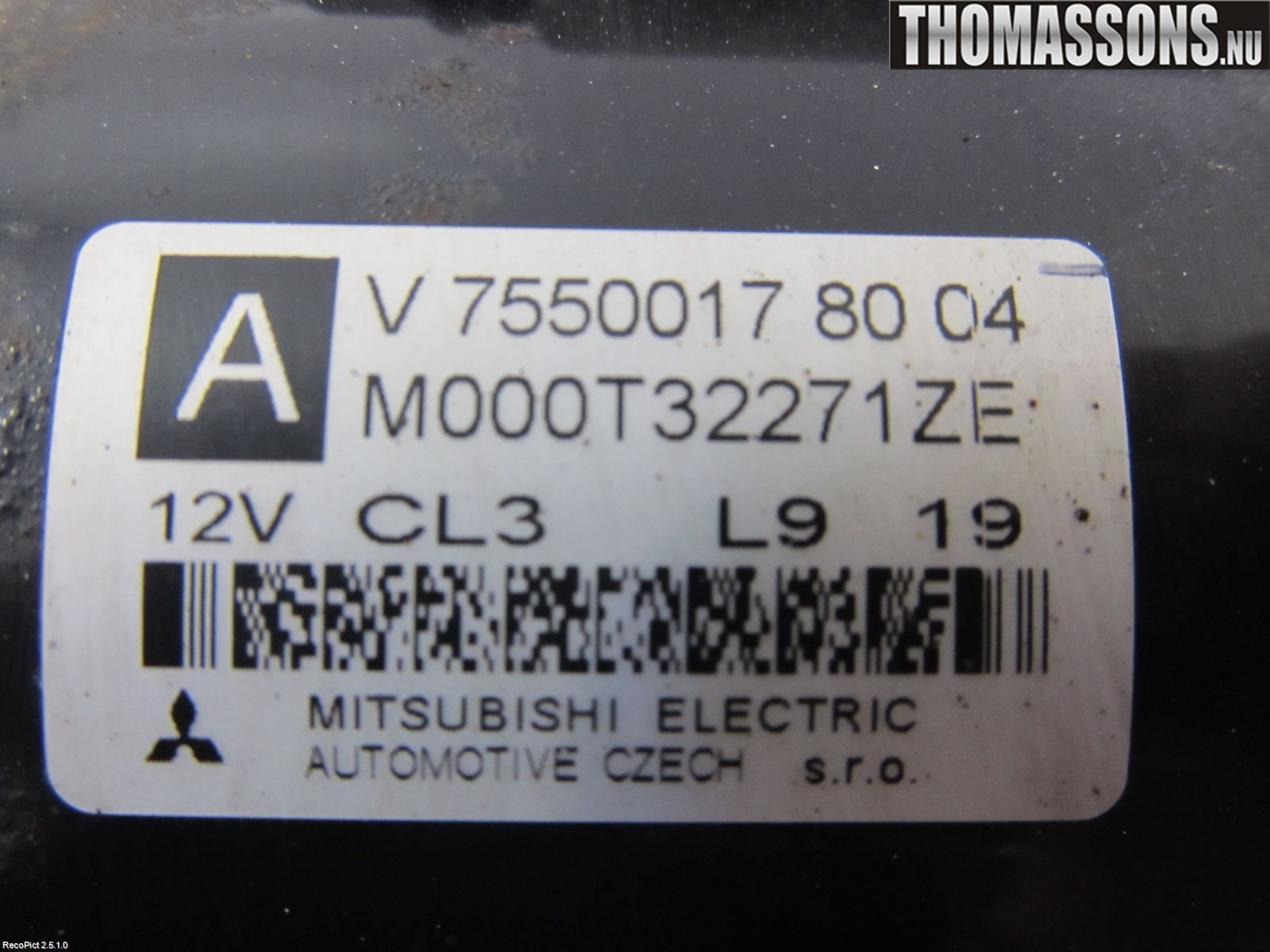 Peugeot 207 Startmotor