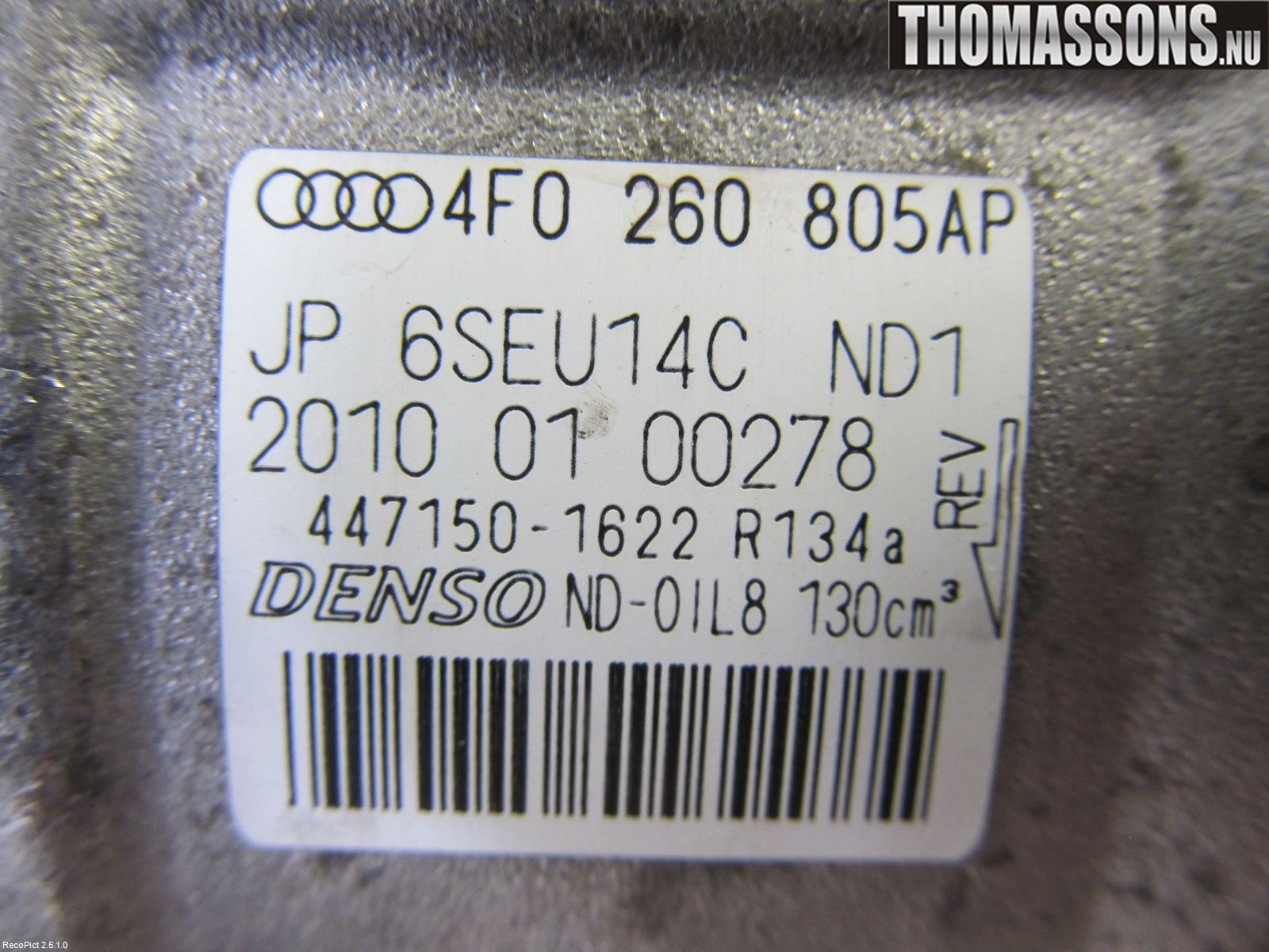 Audi A6/S6     05-11 Ac Kompressor