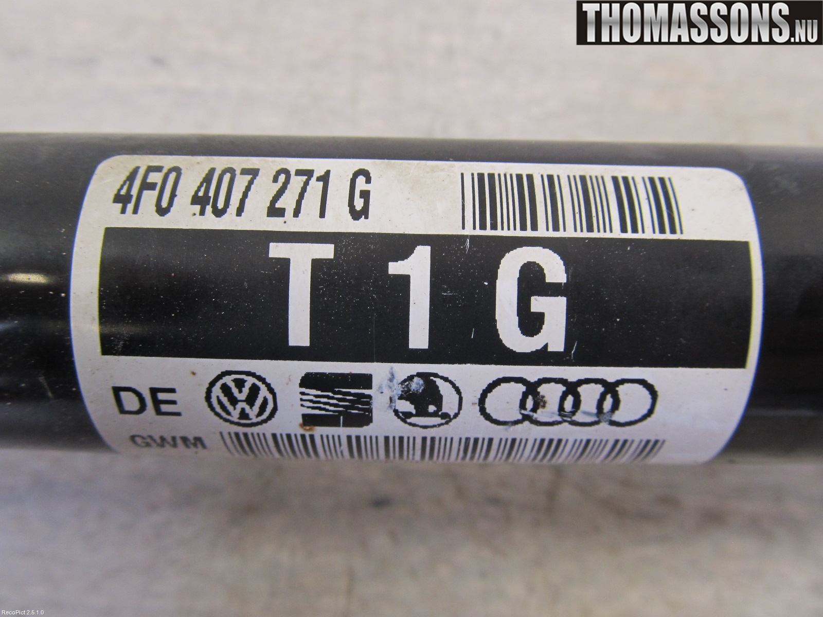 Audi A6/S6     05-11 Drivaxel Fram Vänster