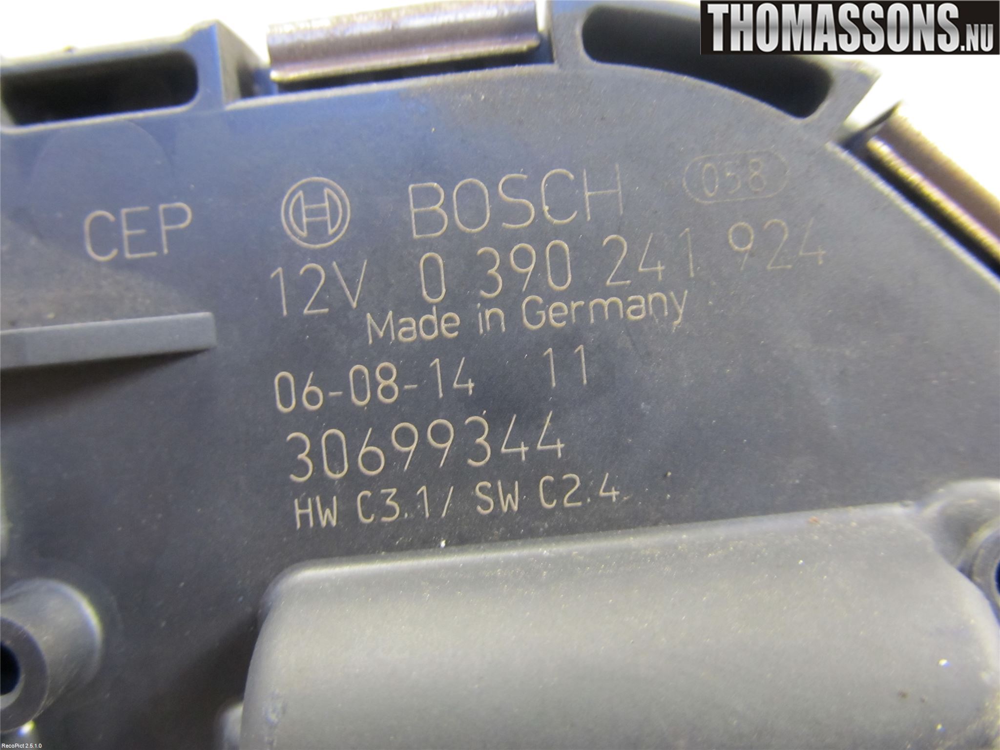 Volvo V50 04-07 Torkarmotor Vindruta