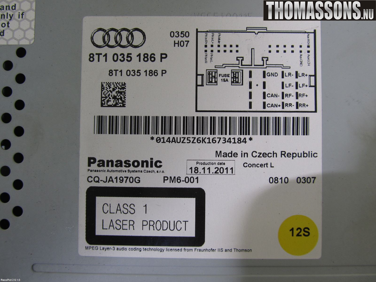 Audi A4/S4 08-11 Cd Radio - Multimediapanel