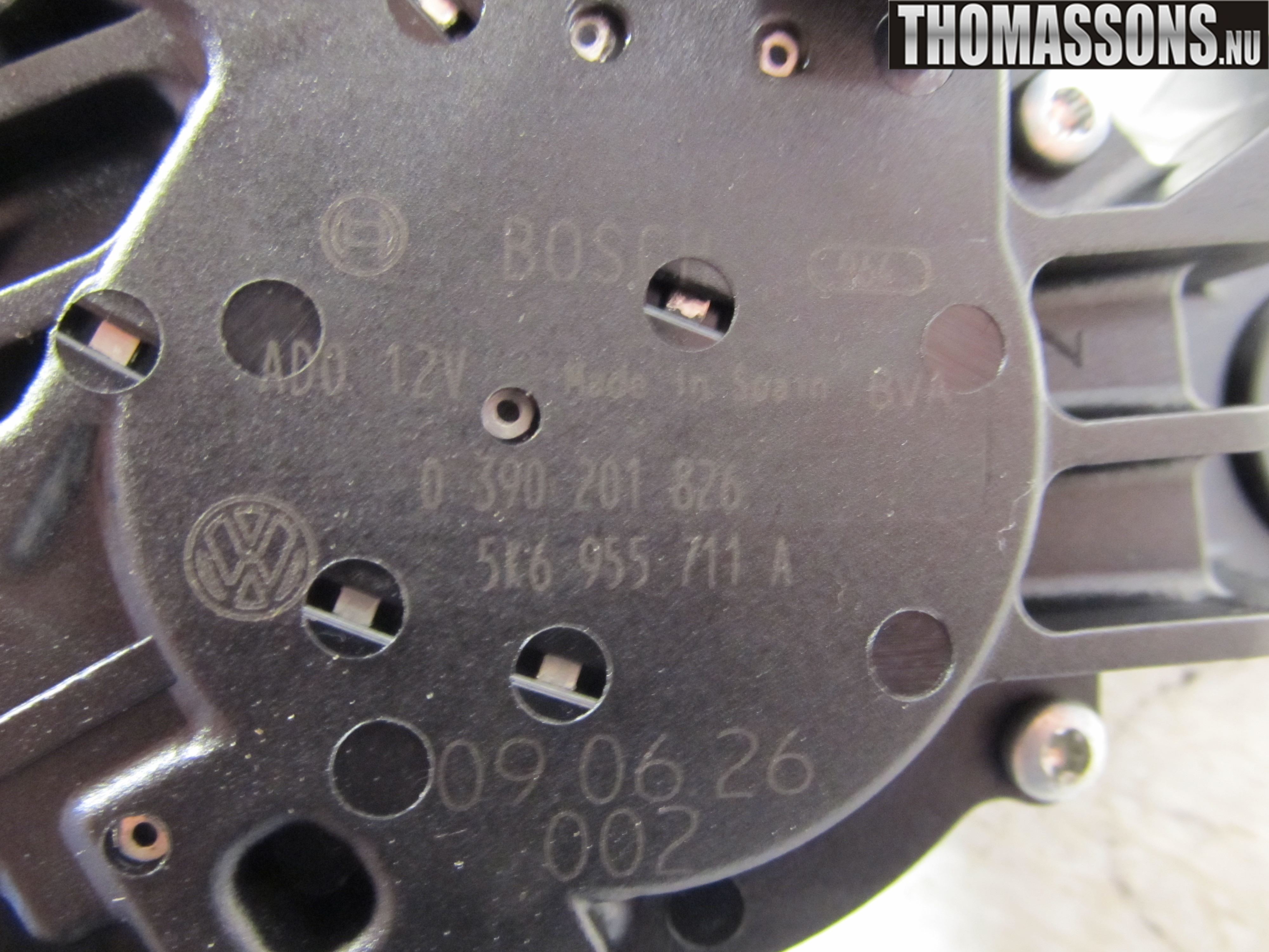 Volkswagen VW GOLF VI 09-13 Torkarmotor Baklucka