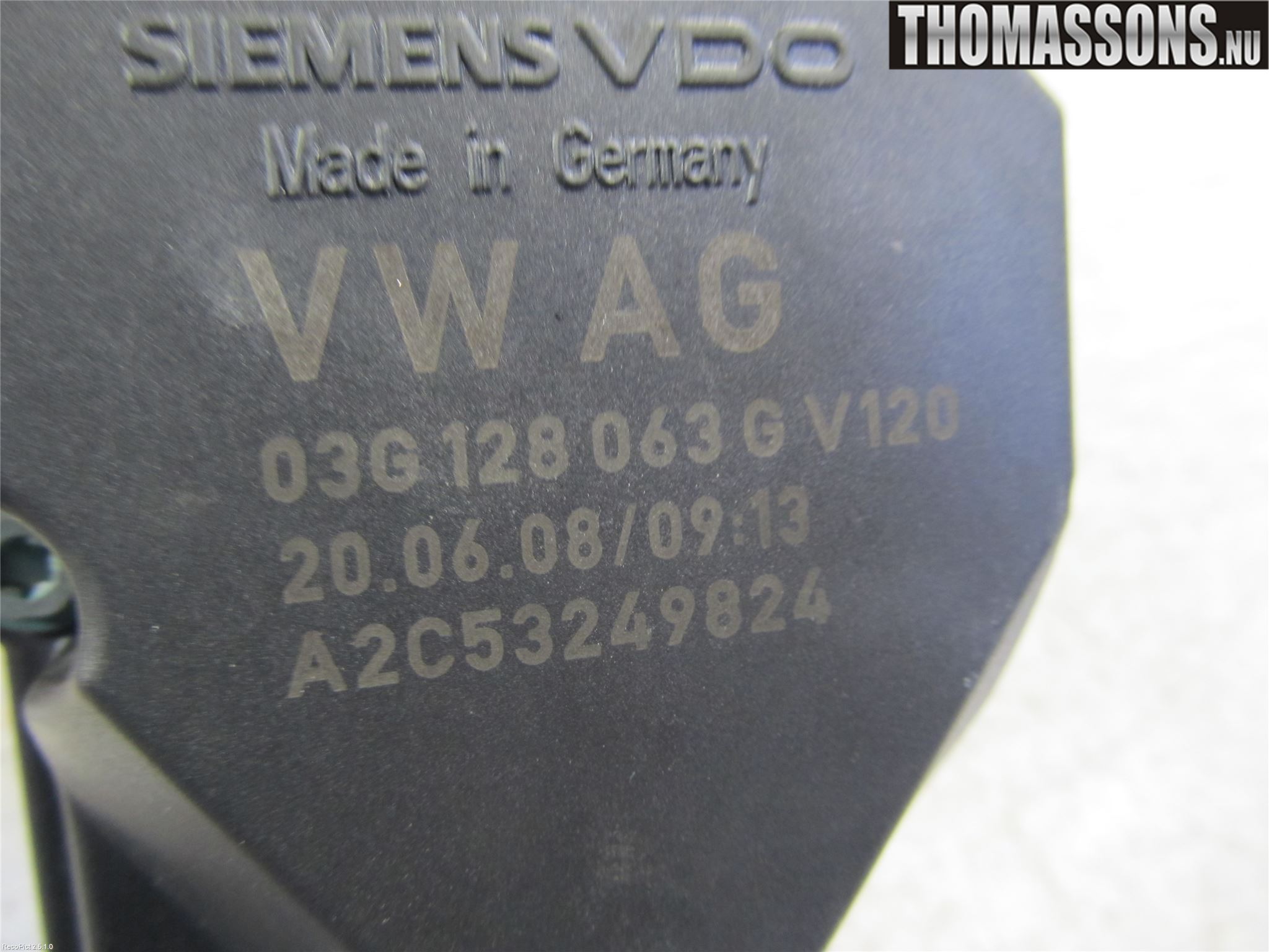 Volkswagen VW POLO 05-09 Injspjällhus