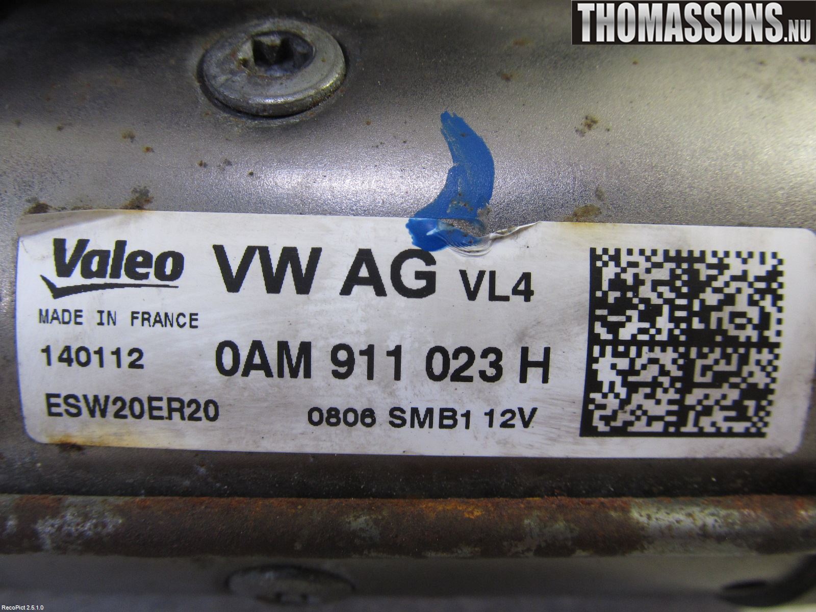 Volkswagen VW GOLF PLUS/CROSS GOLF 04-14 Startmotor Diesel