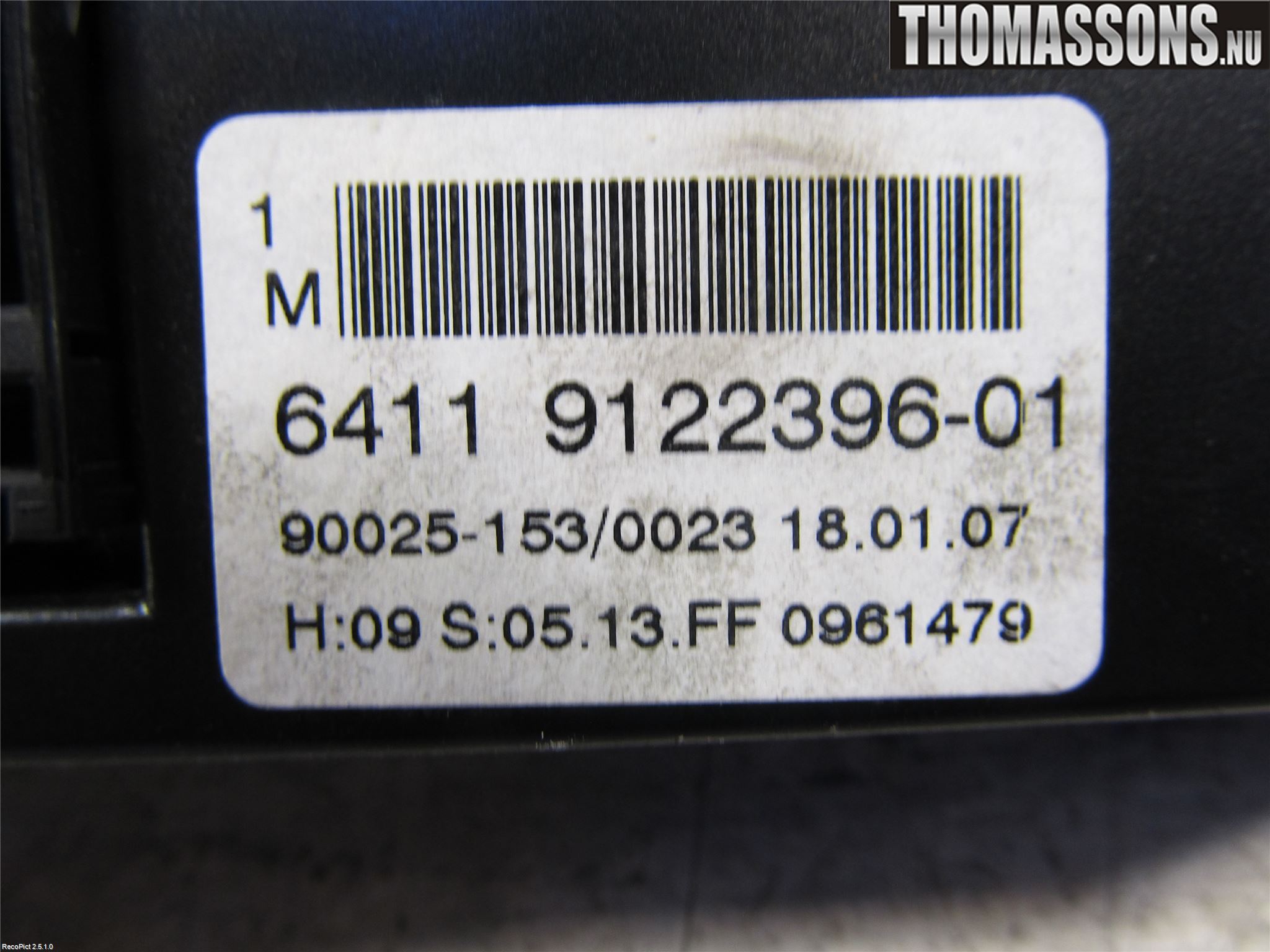 BMW 5 E60/61 Sed/Tou 02-10 Ac Styrenhet Ac Manöveren