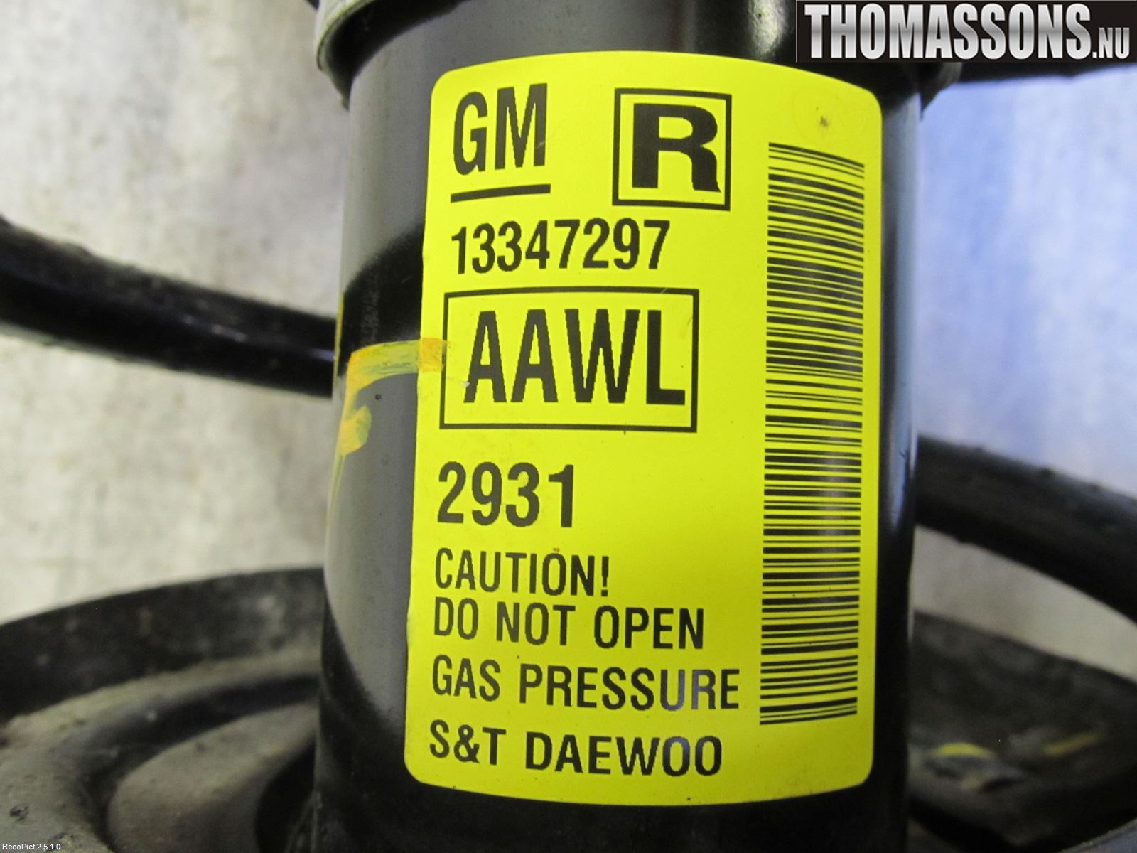 GM CHEVROLET ORLANDO Fjäderben Fram Höger