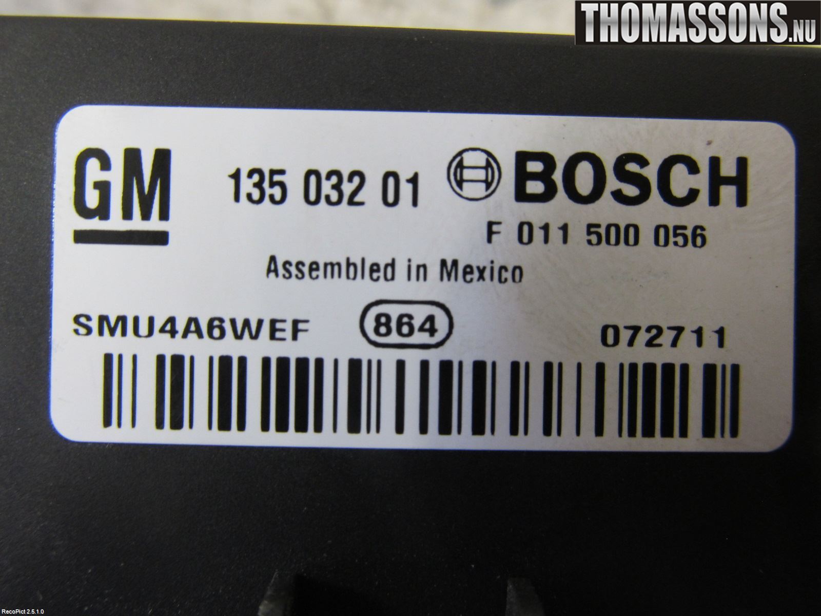 GM CHEVROLET ORLANDO Värmefläktsmotstånd