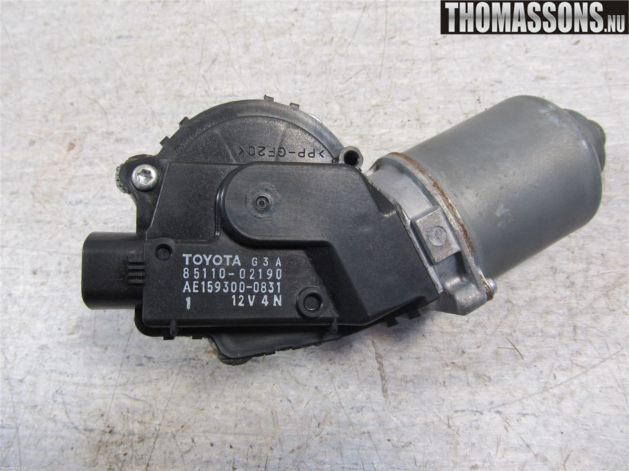 Toyota AURIS 10-12 Torkarmotor Vindruta