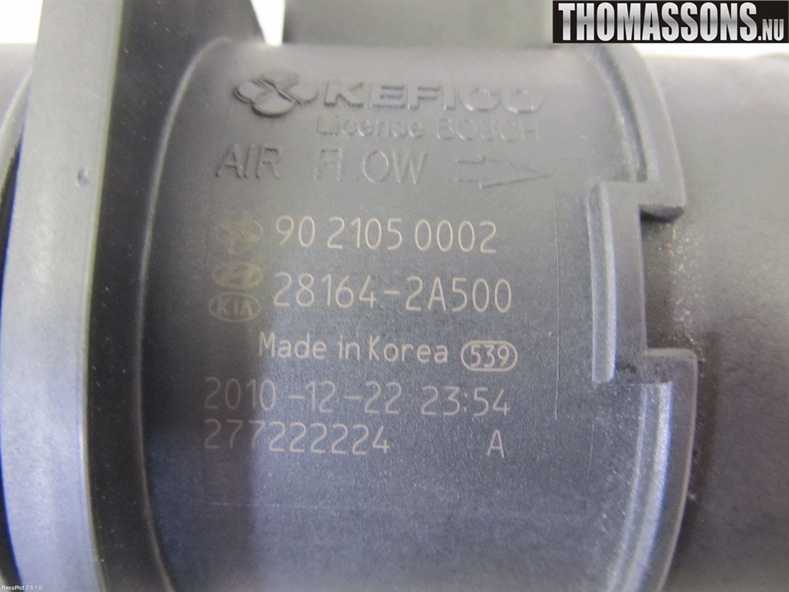 Kia CEED 06-12 Injluftmassamätare