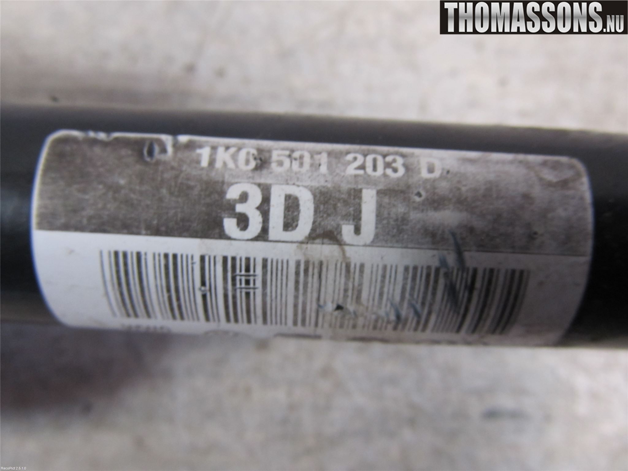 Volkswagen VW TIGUAN 07-16 Drivaxel Bak Vänster