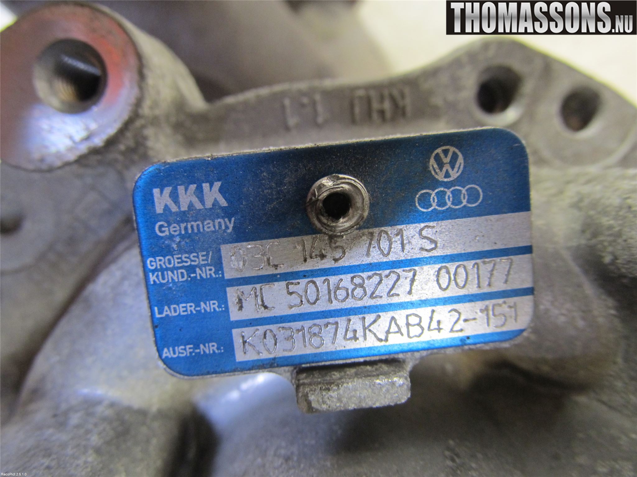 Volkswagen VW PASSAT 05-11 Turboaggregat