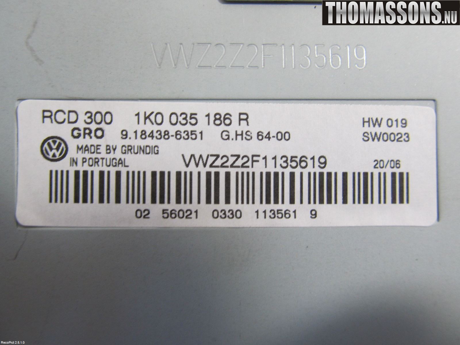 Volkswagen VW PASSAT 05-11 Cd Radio - Multimediapanel
