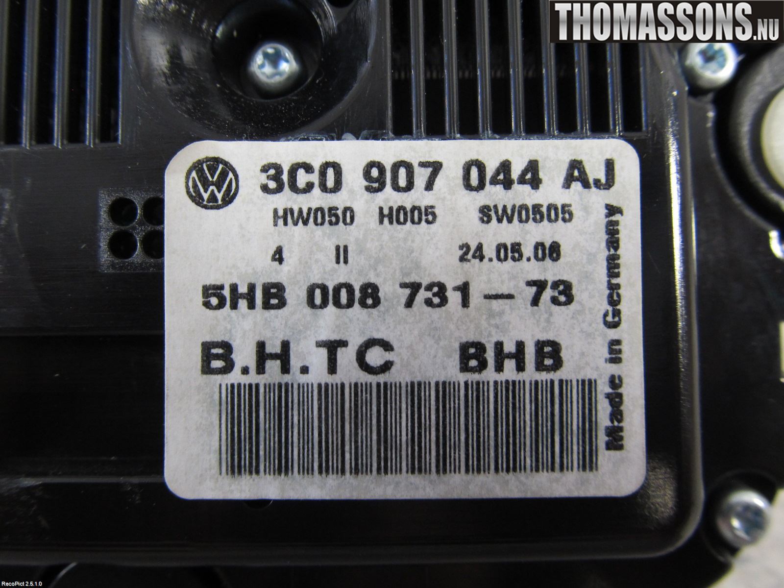 Volkswagen VW PASSAT 05-11 Ac Styrenhet Ac Manöveren