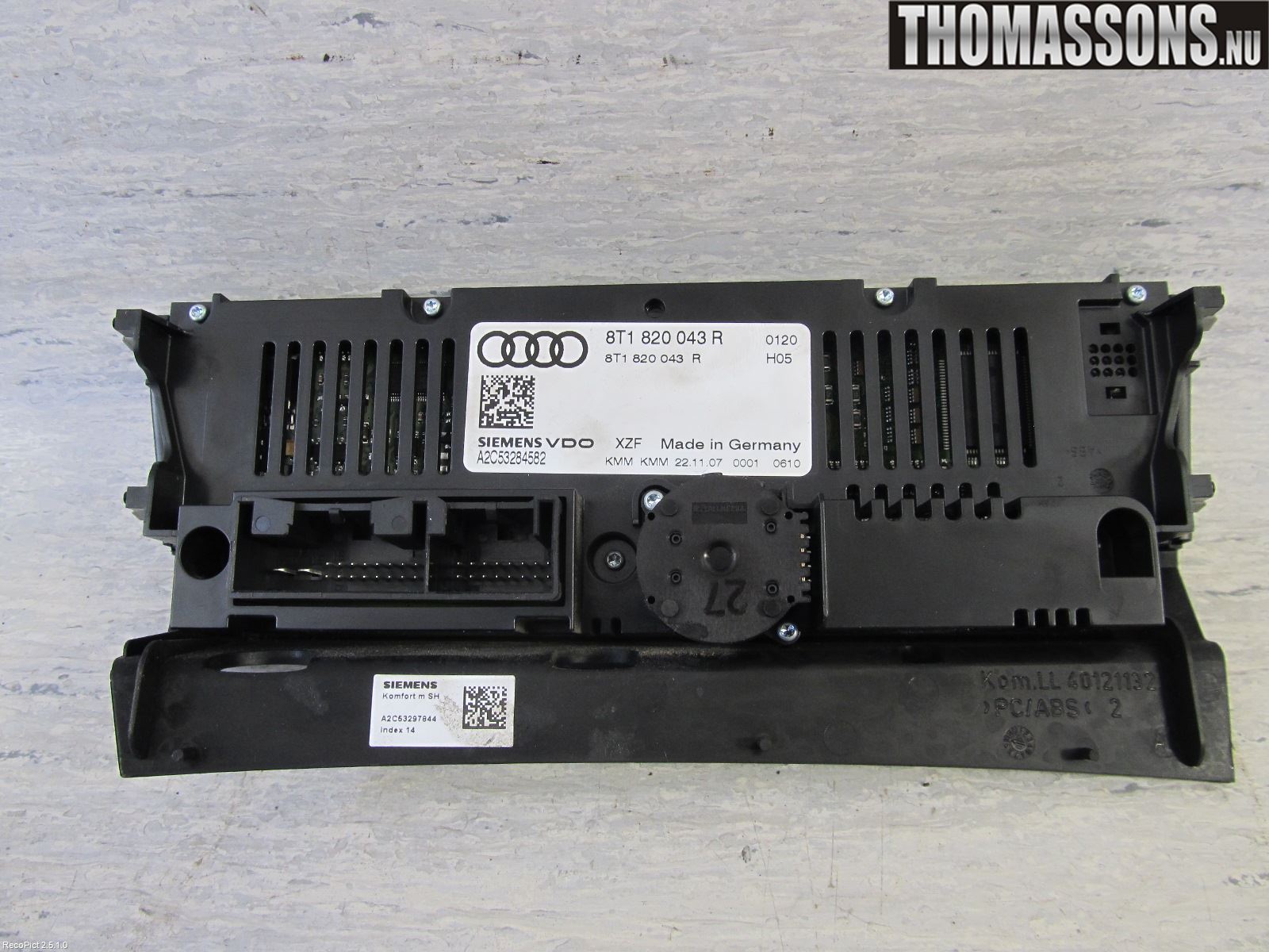 Audi A4/S4 08-11 Ac Styrenhet Ac Manöveren