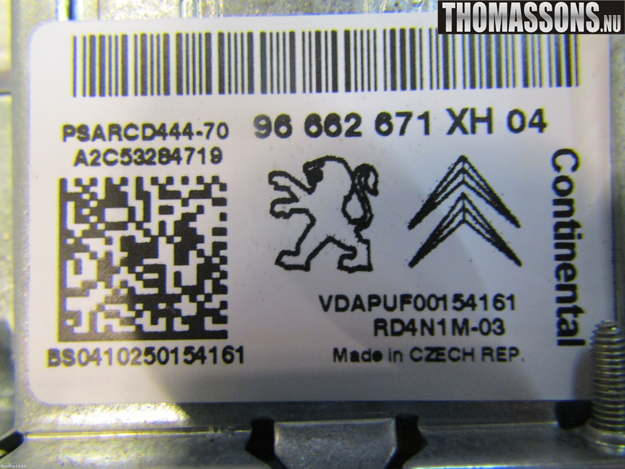 Peugeot 308 08-13 Cd Radio - Multimediapanel