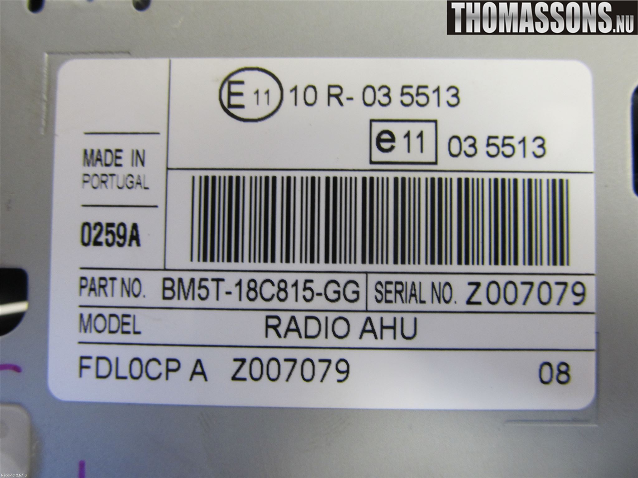 Ford FOCUS 11-14 Cd Radio - Multimediapanel