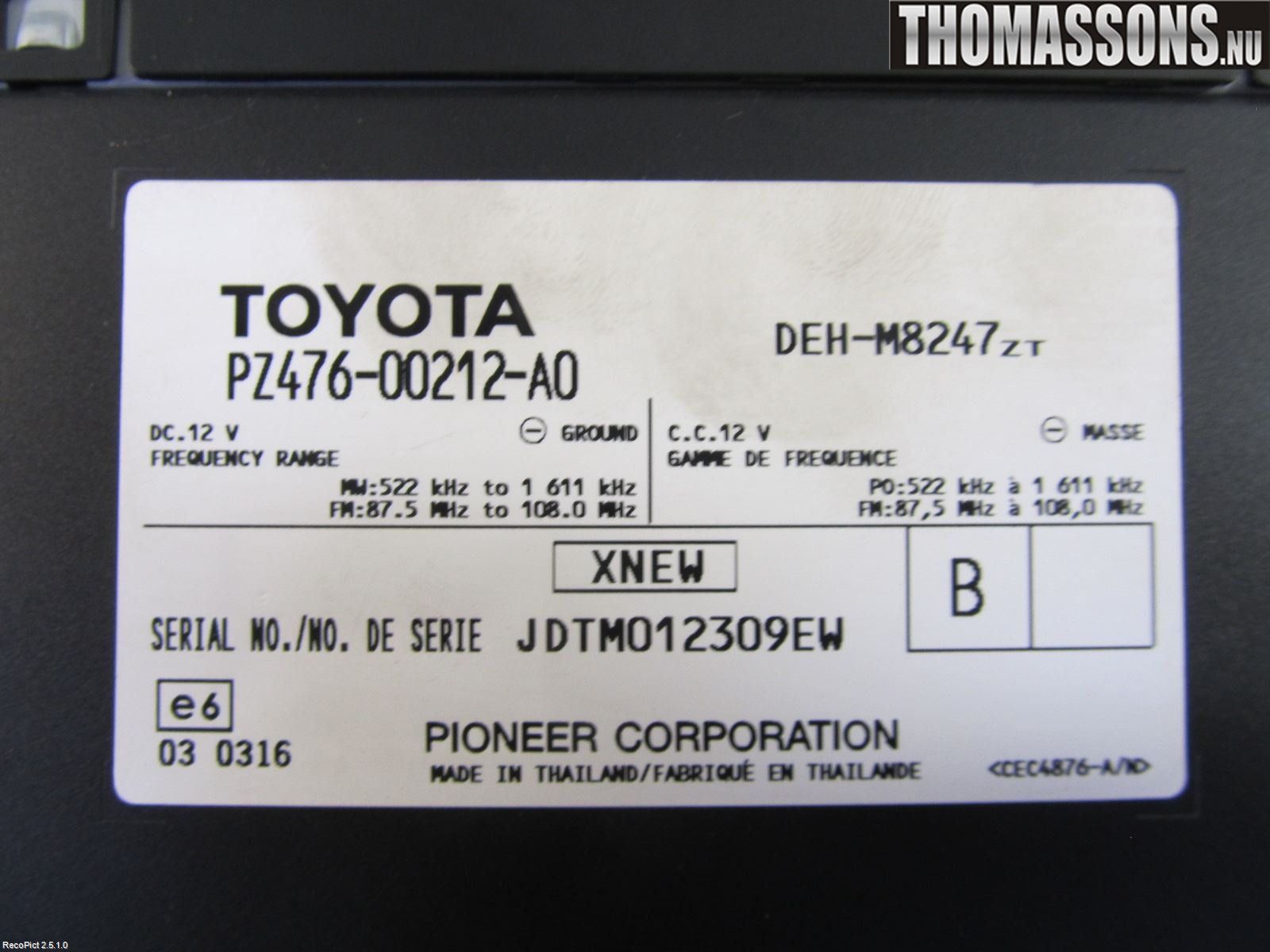 Toyota HILUX 05-16 Cd Radio - Multimediapanel