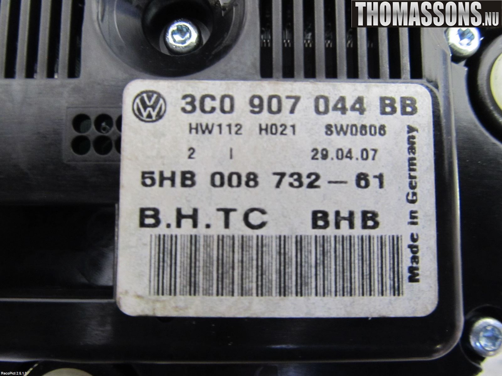 Volkswagen VW PASSAT 05-11 Ac Styrenhet Ac Manöveren