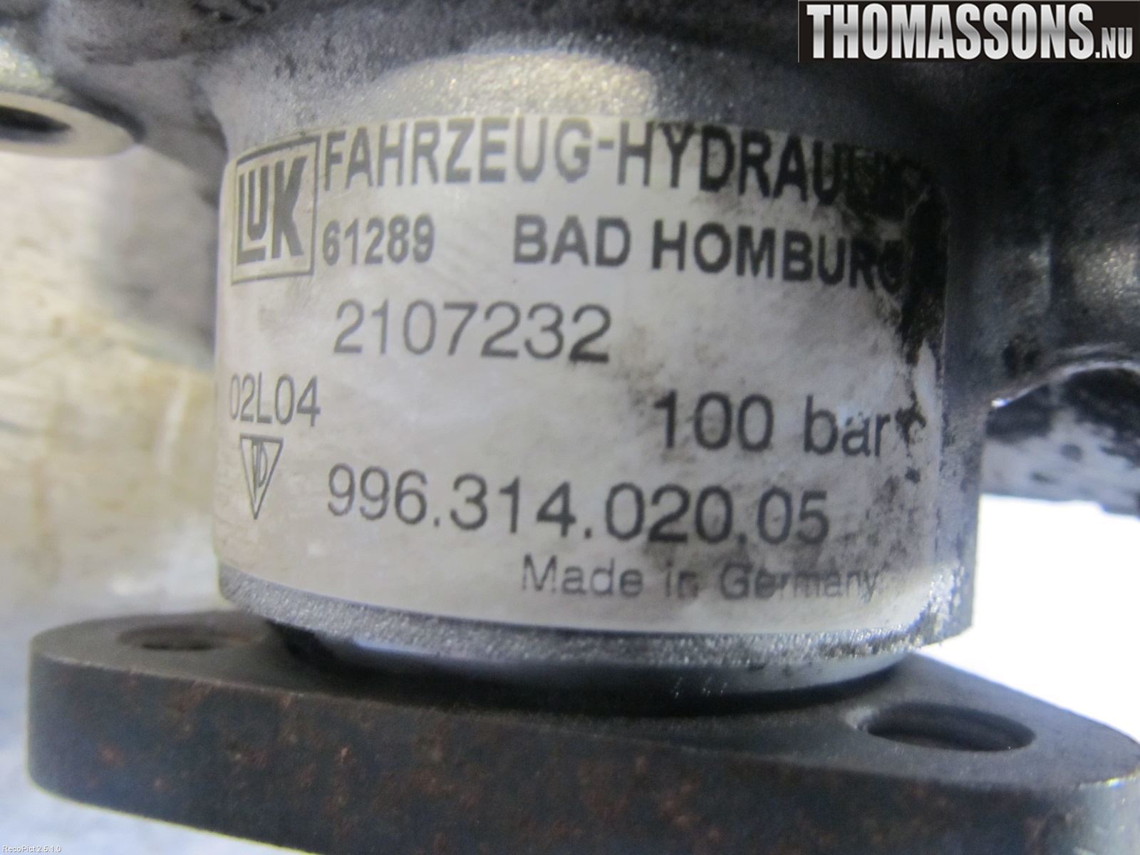 Porsche BOXSTER 96- Styrservopump