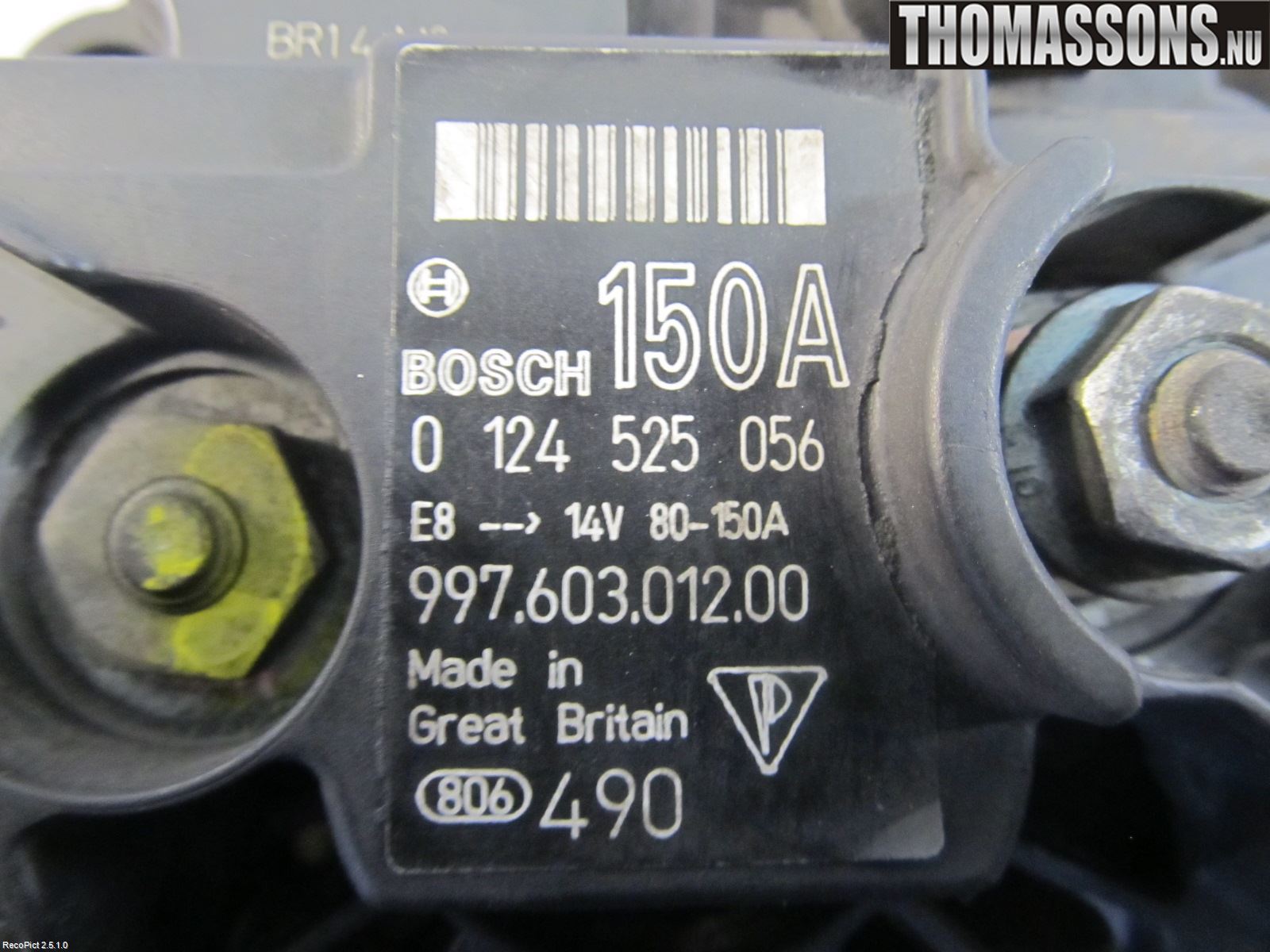 Porsche BOXSTER 96- Generator