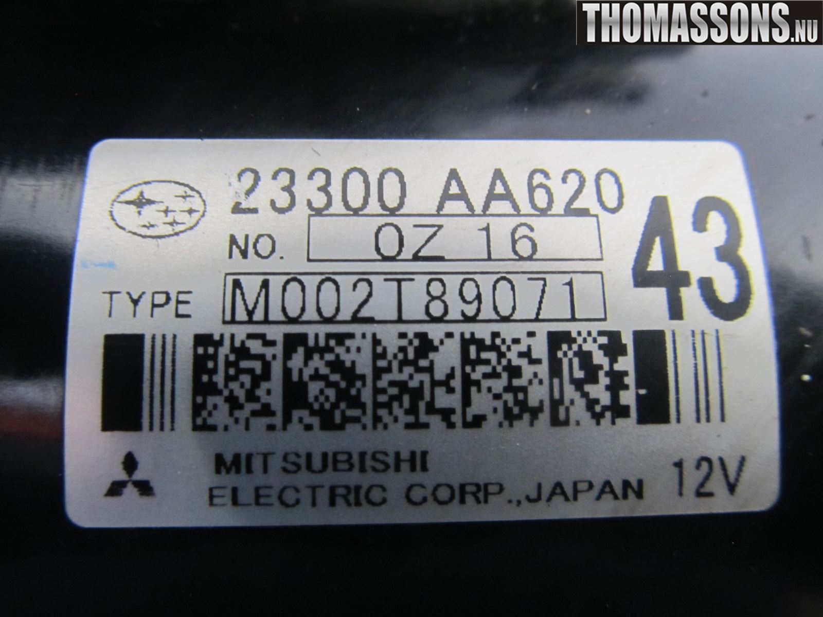 Subaru FORESTER SH  08-13 Startmotor Diesel