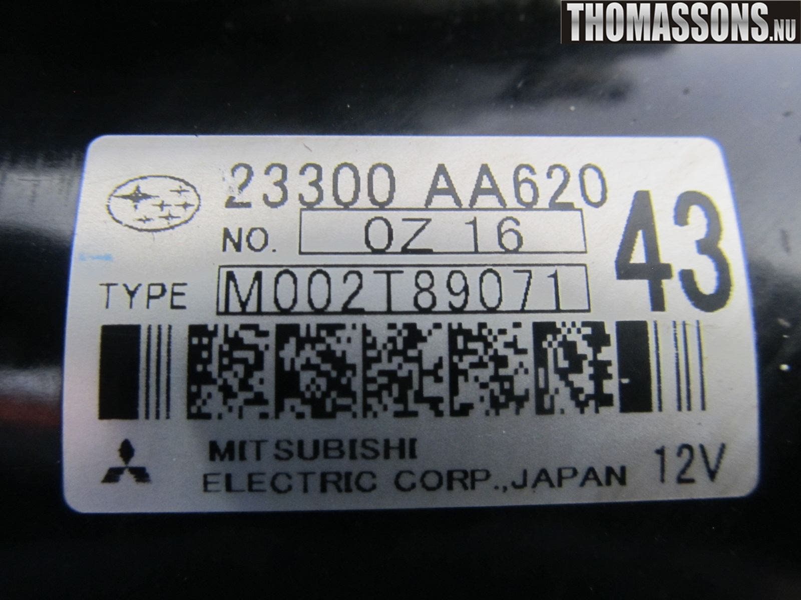 Subaru FORESTER SH 08-13 Startmotor Diesel