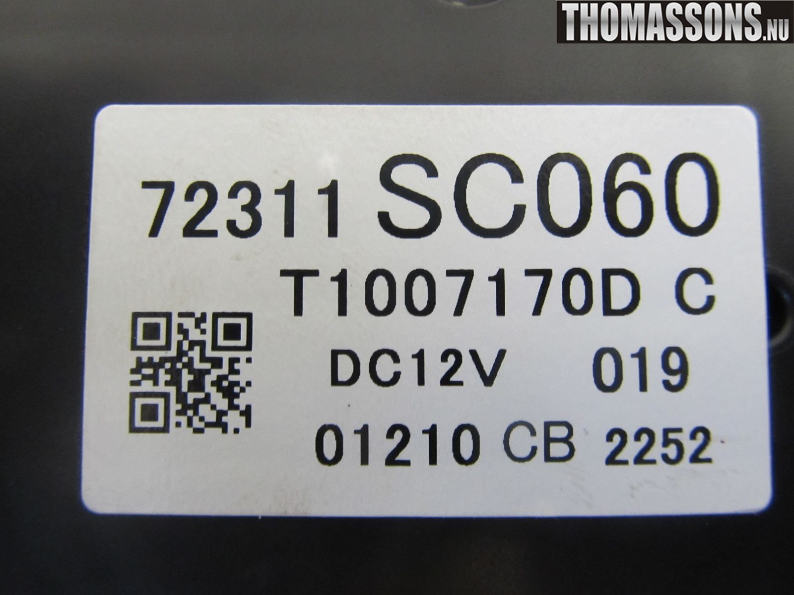 Subaru FORESTER SH  08-13 Ac Styrenhet Ac Manöveren