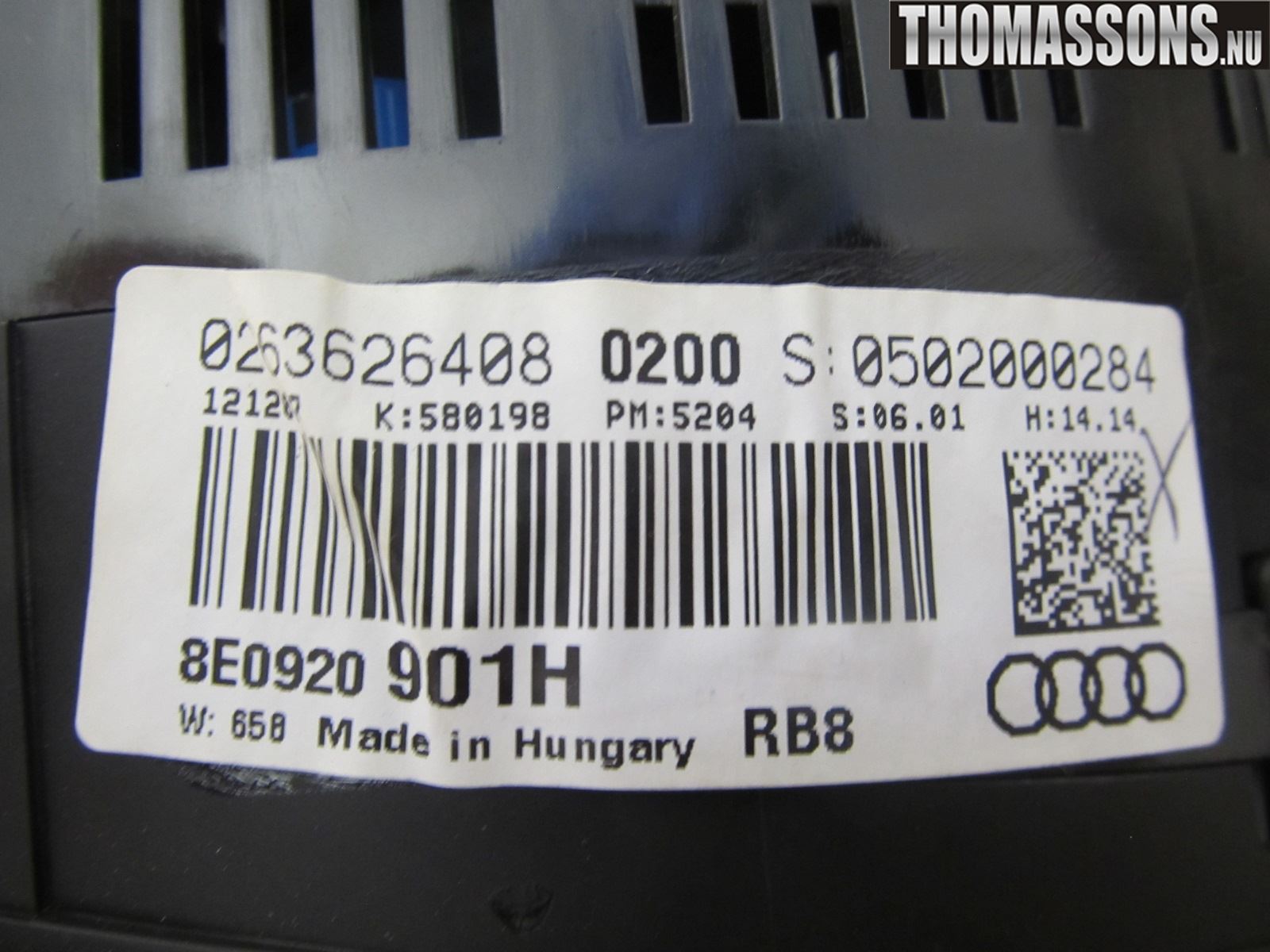 Audi A4/S4 05-07 Instrument Komb