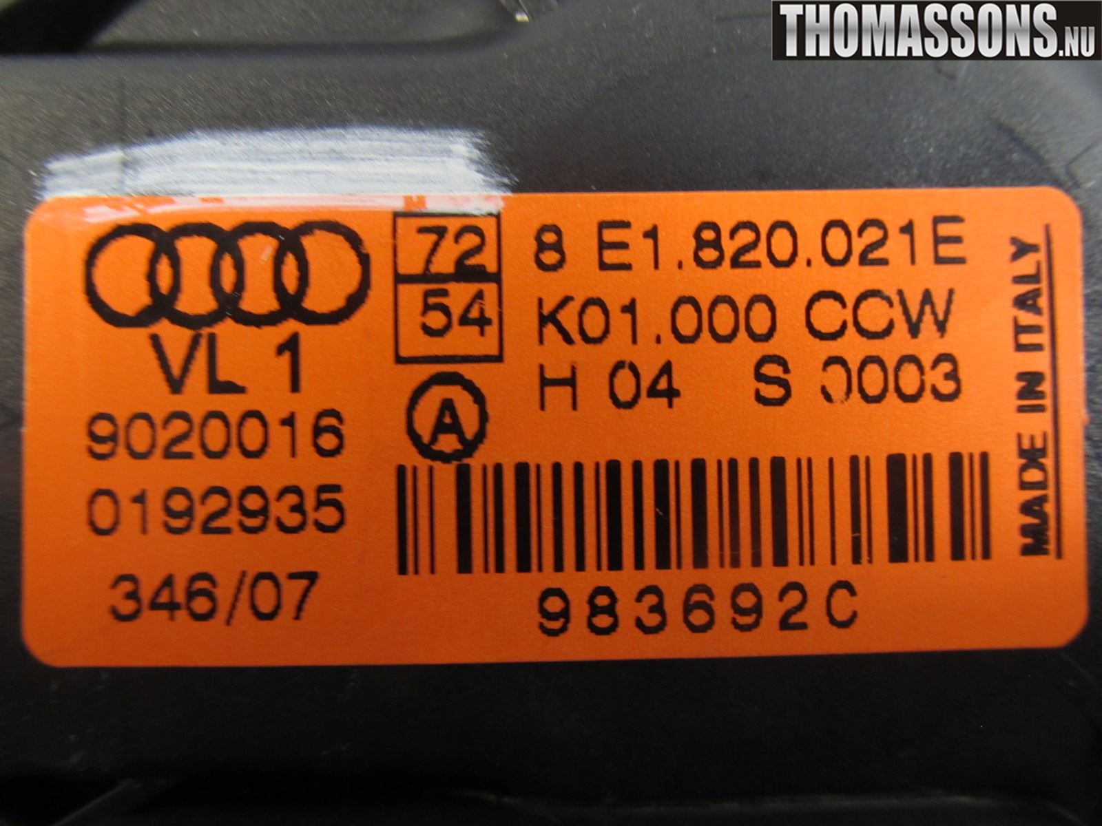 Audi A4/S4 05-07 Ac Värmefläkt