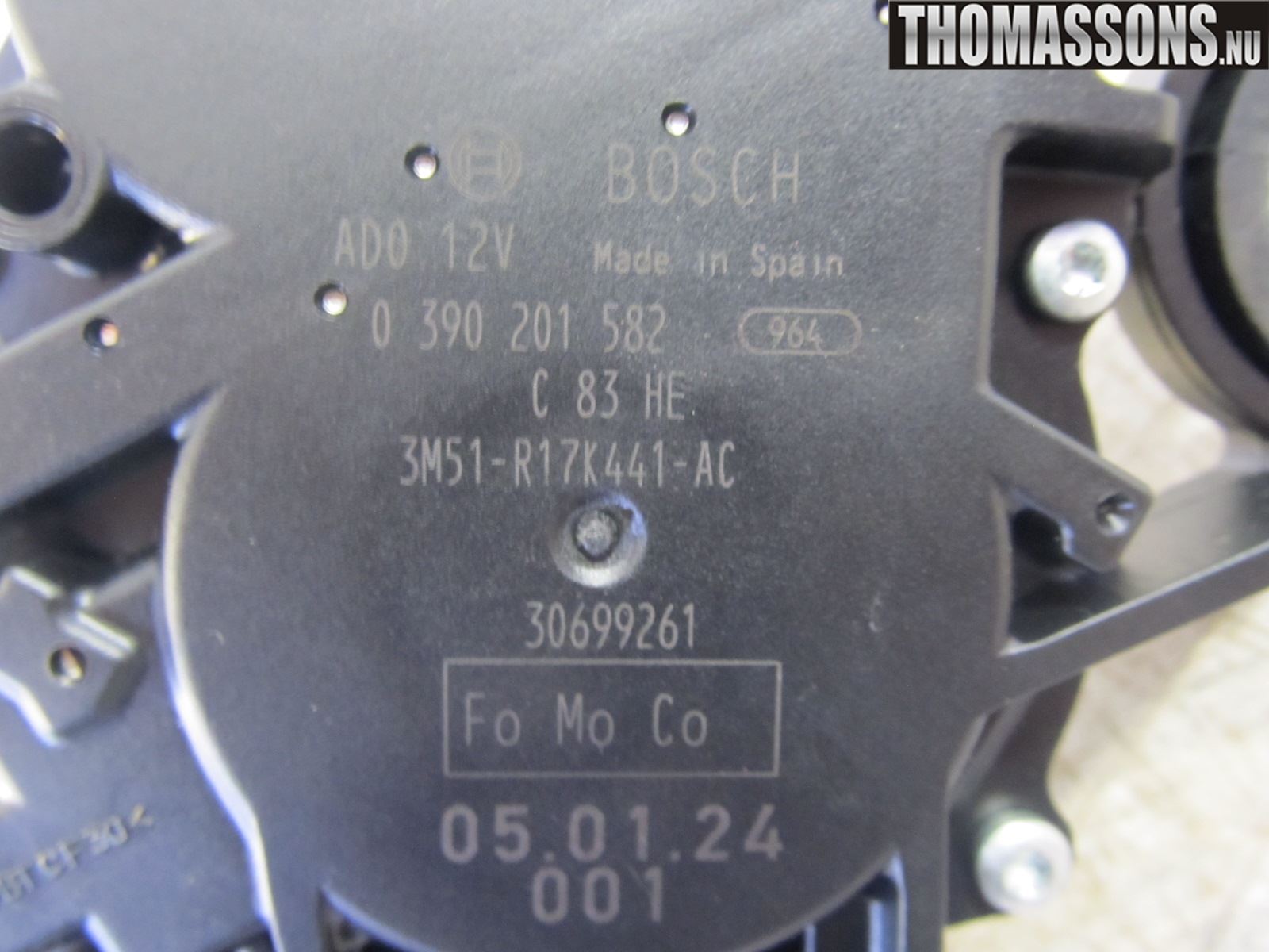 Volvo V50 04-07 Torkarmotor Baklucka