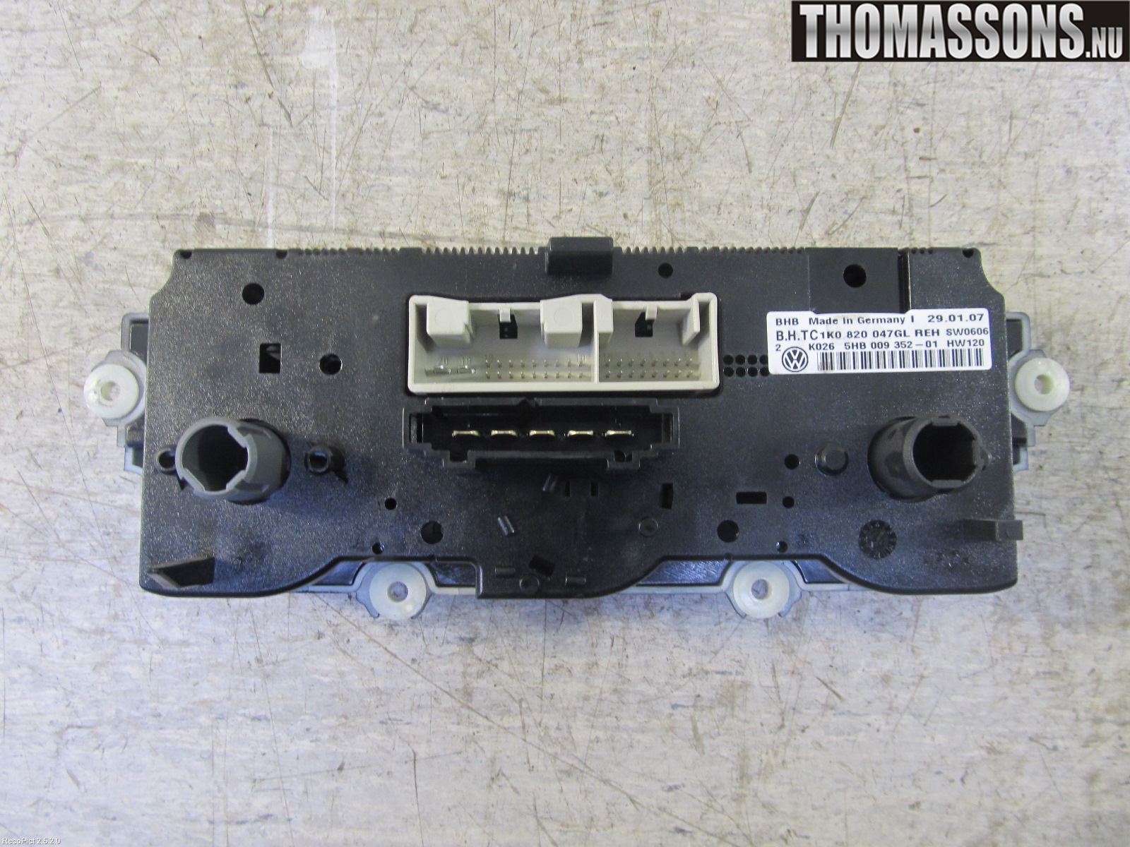 Volkswagen VW CADDY      04-10 Ac Styrenhet Ac Manöveren