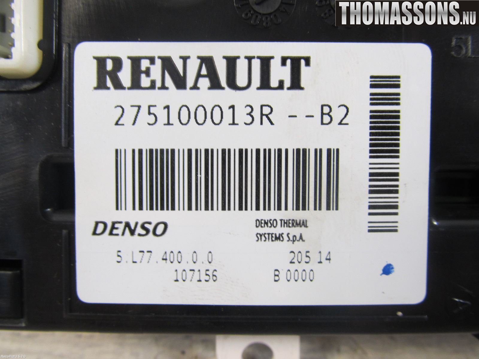 Renault MASTER III  10-14 Ac Styrenhet Ac Manöveren