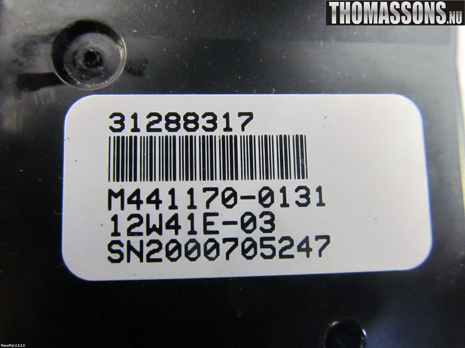 Volvo V70 08-13 Ac Styrenhet Ac Manöveren