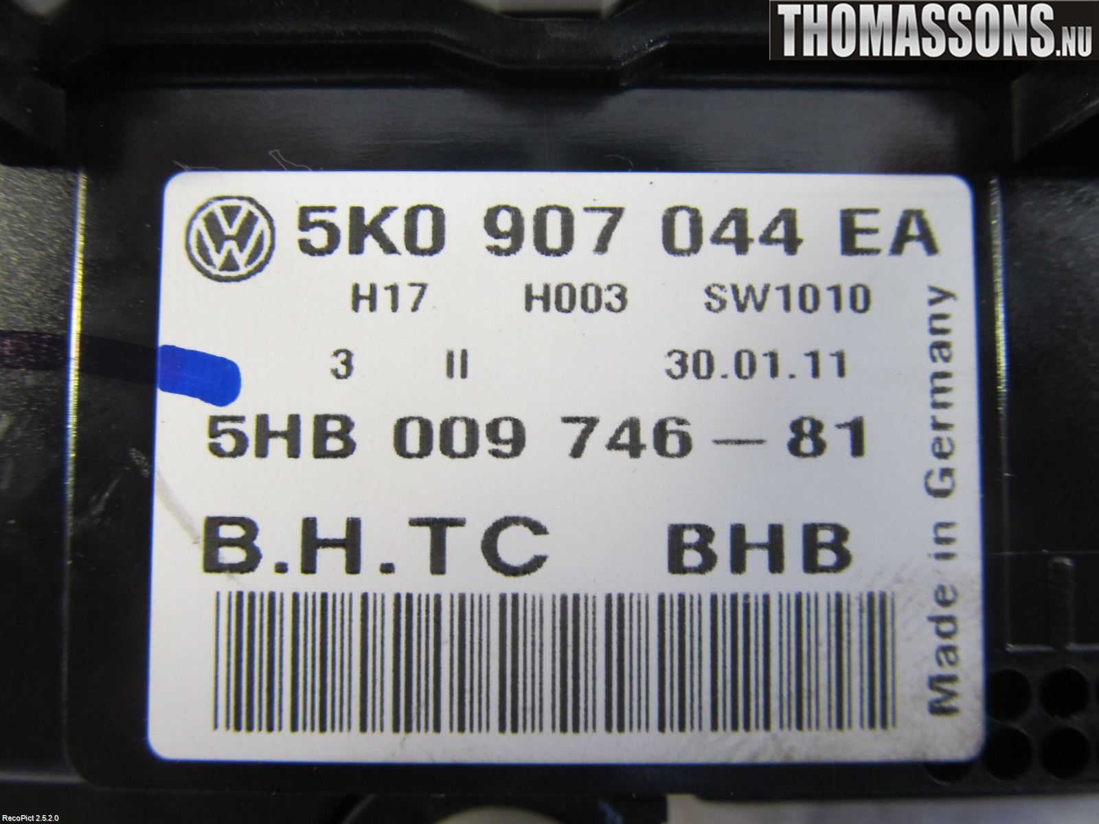 Volkswagen VW CADDY      04-10 Ac Styrenhet Ac Manöveren