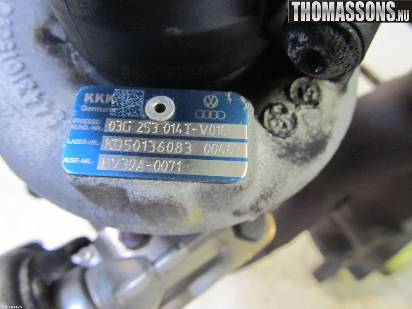 Volkswagen VW CADDY 04-10 Turboaggregat