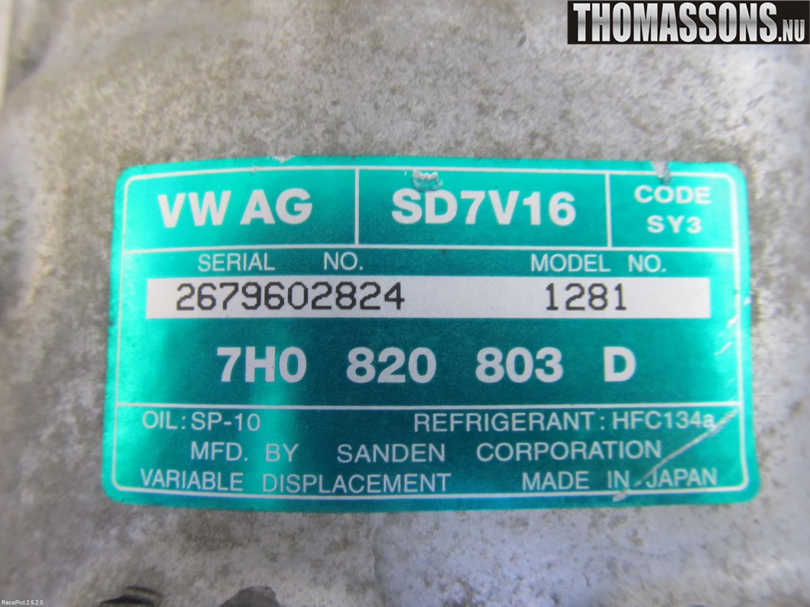 Volkswagen VW CADDY      04-10 Ac Kompressor