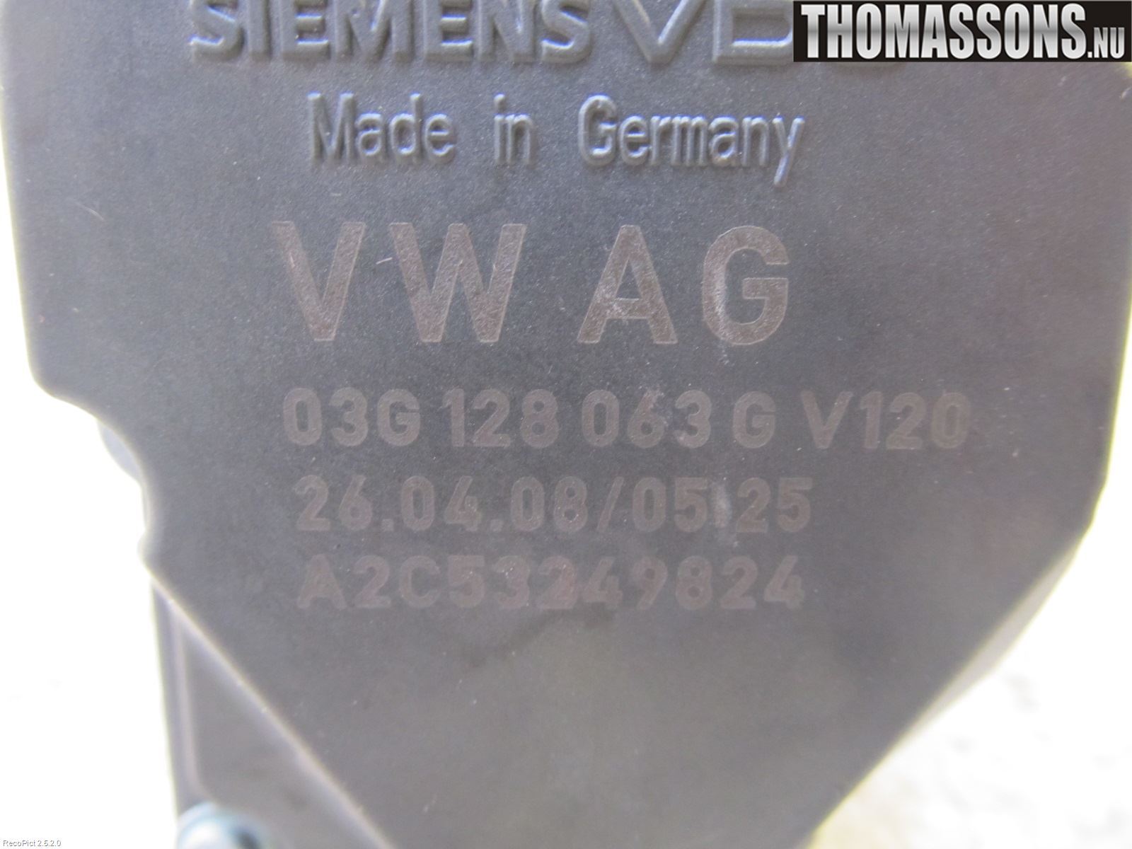 Volkswagen VW CADDY      04-10 Injspjällhus