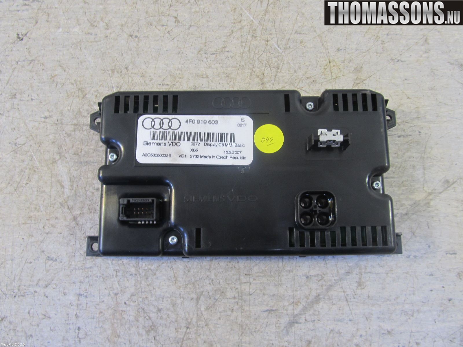 Audi A6/S6     05-11 Bildskärm