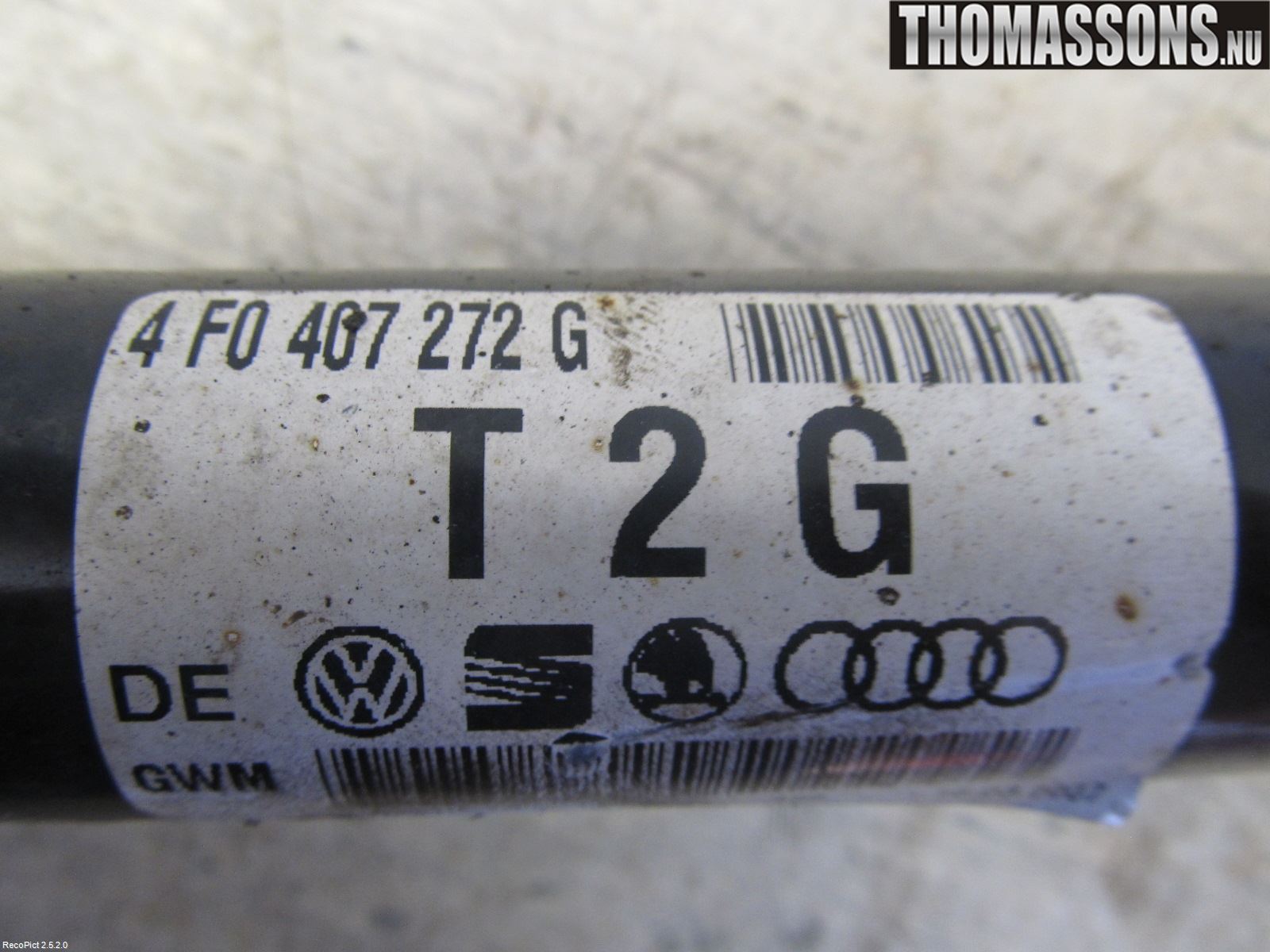 Audi A6/S6     05-11 Drivaxel Fram Höger