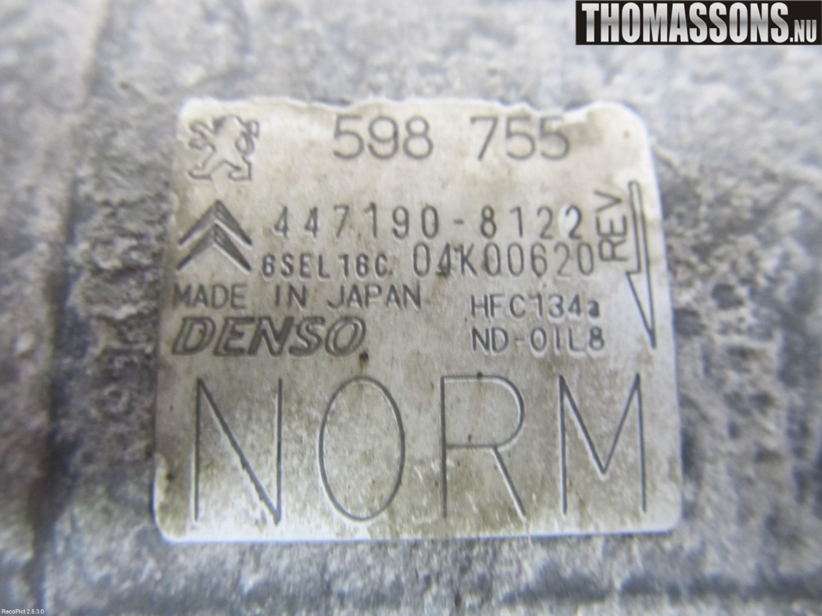 Citroen C4 PICASSO 06-13 Ac Kompressor