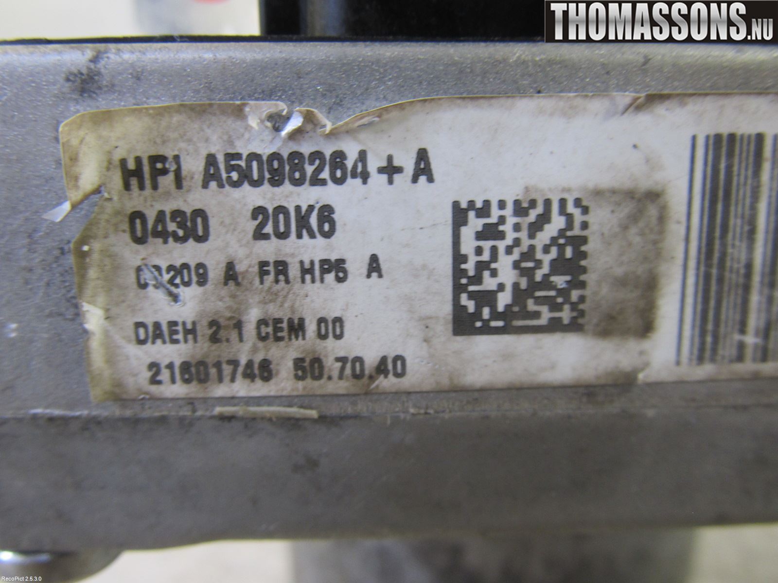 Citroen C5     05-08 Styrservo Pump Elektrisk