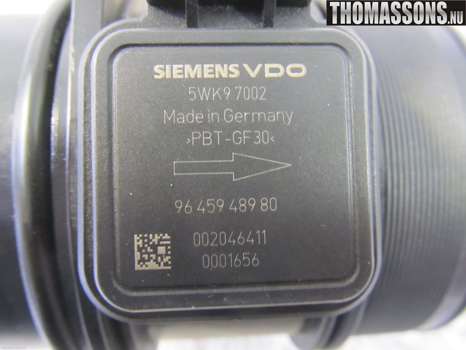 Citroen C5     05-08 Injluftmassamätare