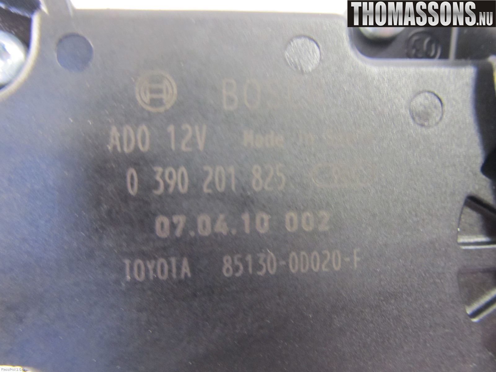 Toyota YARIS XP90 06-11 Torkarmotor Baklucka