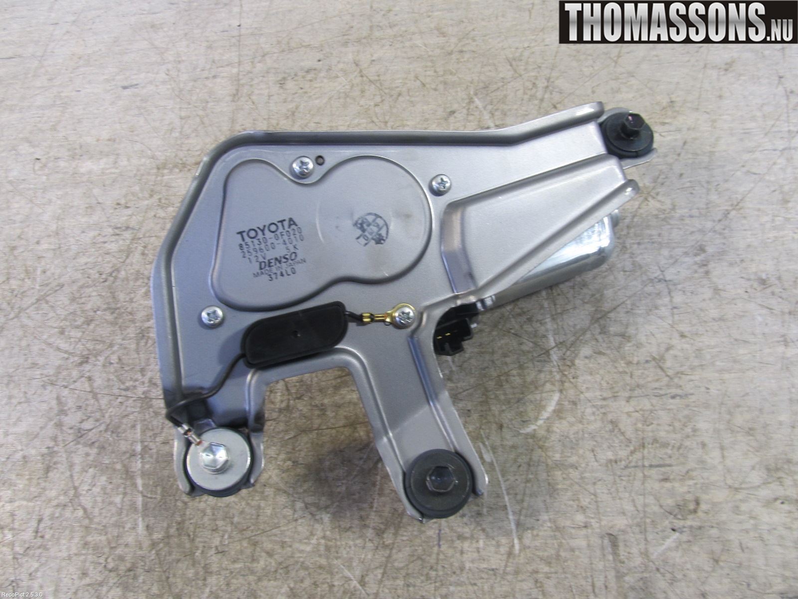 Toyota COROLLA VERSO 08-09 Torkarmotor Baklucka